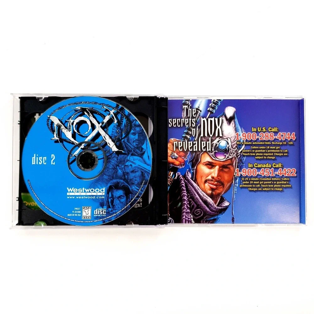 Nox (PC, 2000) Complete No Big Box Mint Discs